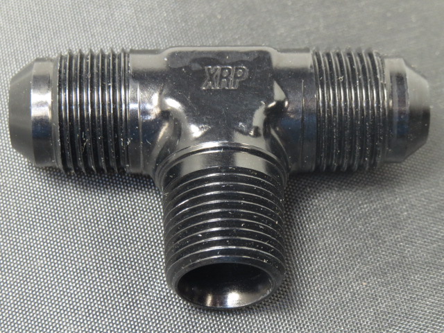 (image for) TEE FLARE -8 TO 3/8 NPT ON BRANCH BLACK